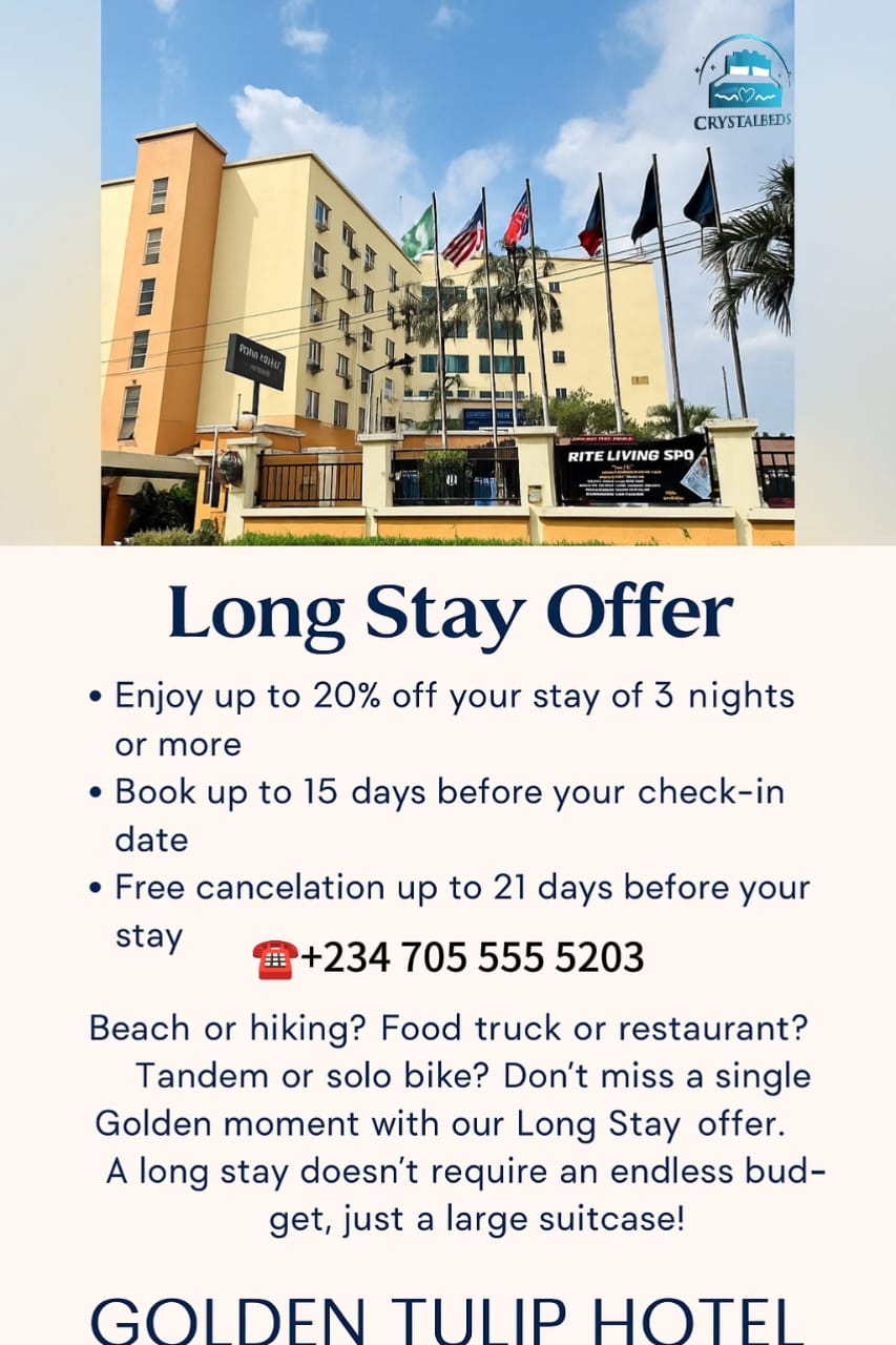 Hotel room in Port Harcourt with long stay discount offer