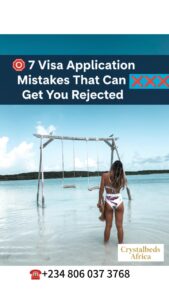 visa application mistakes